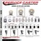 Service Caster 4'' Nylon Swivel 1'' Expanding Stem Caster Set with Brake, 4PK SCC-EX20S414-NYS-PLB-1-4 - alternate 3